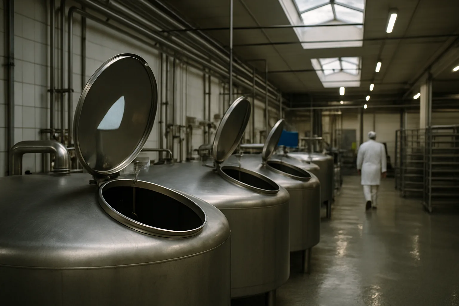 The maturing room, wheels turned by hand